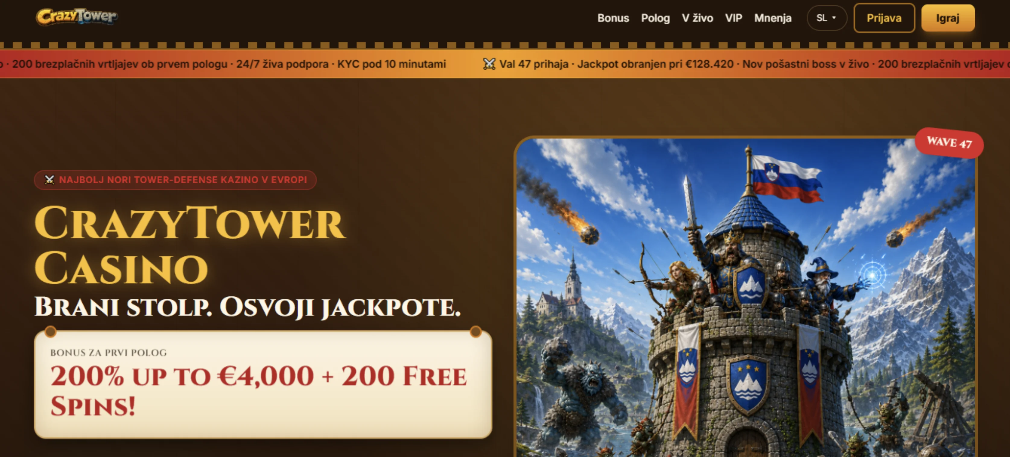 CrazyTower Casino